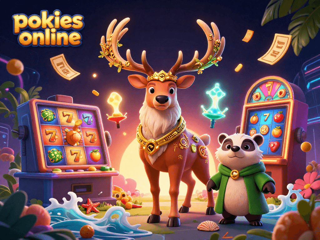 Experience thrilling pokies online with vibrant slot elements and engaging characters in 3D.