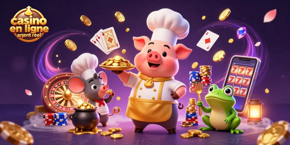 Jouez sur un casino en ligne argent réel avec des personnages animés et des éléments de jeu captivants.
