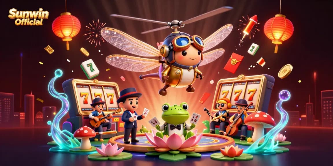Engage with the Sunwin Official experience through vibrant 3D casino gameplay features and characters.