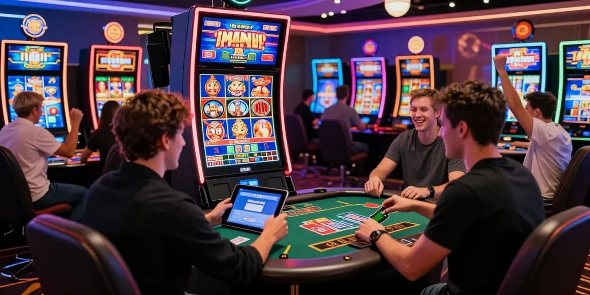 UK players enjoying diverse card games and slots at credit card casinos from https://chps.org.uk/, showcasing excitement and modern gaming.