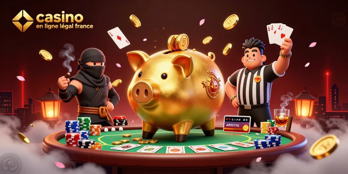 Visitez le casino en ligne légal France avec des personnages 3D animés jouant au poker.