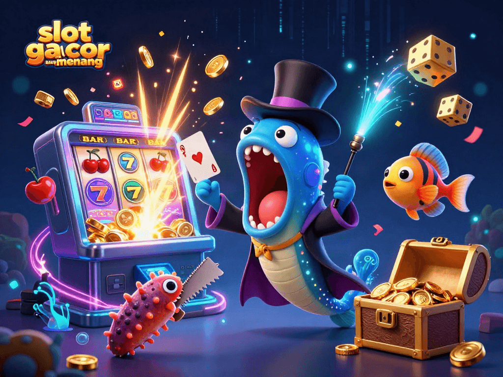Engage in thrilling gameplay with slot gacor gampang menang featuring magical sea creatures and a vibrant slot scene.