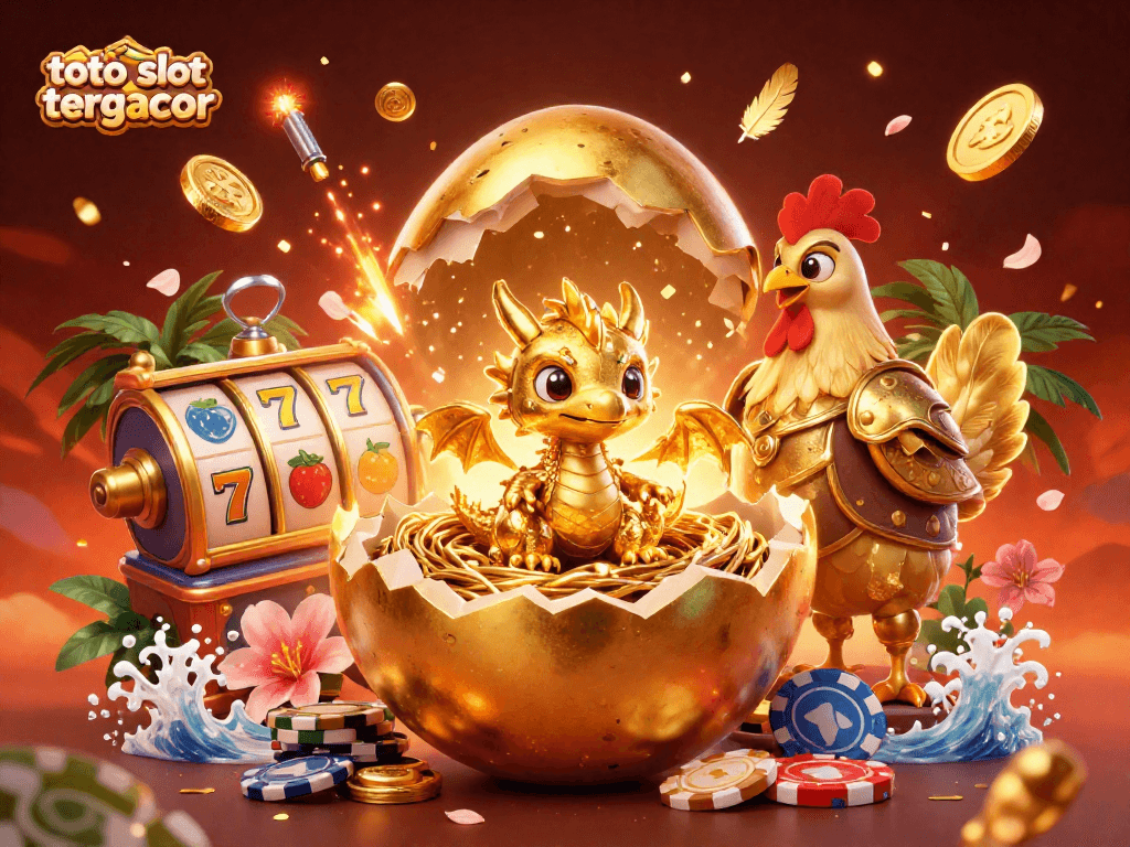 Experience winning thrills with toto slot tergacor featuring golden dragon guardians alongside slot elements.