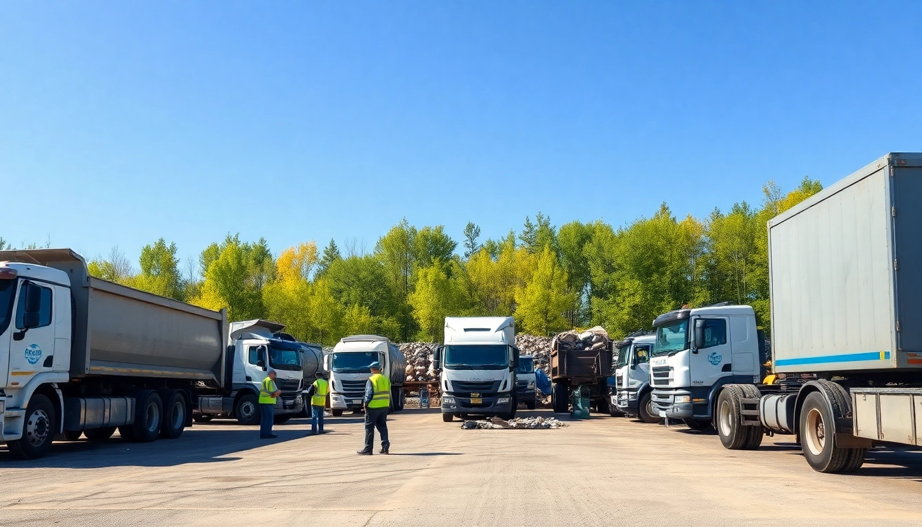 Workers efficiently managing the Cold Lake dump and waste transfer station.