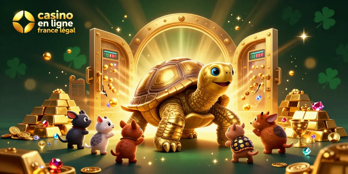 Découvrez un casino en ligne France légal avec des animaux amusants jouant à une machine à sous.