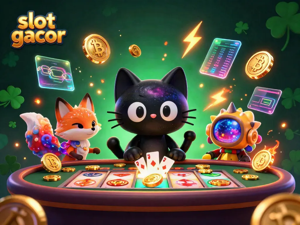 Menangkan slot gacor dengan kucing hitam lubang hitam dan rubah nebula di meja kasino kosmik.