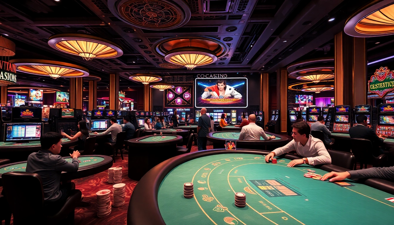 Main casino scene with players engaged, highlighting Planet77 Dana gaming experiences.