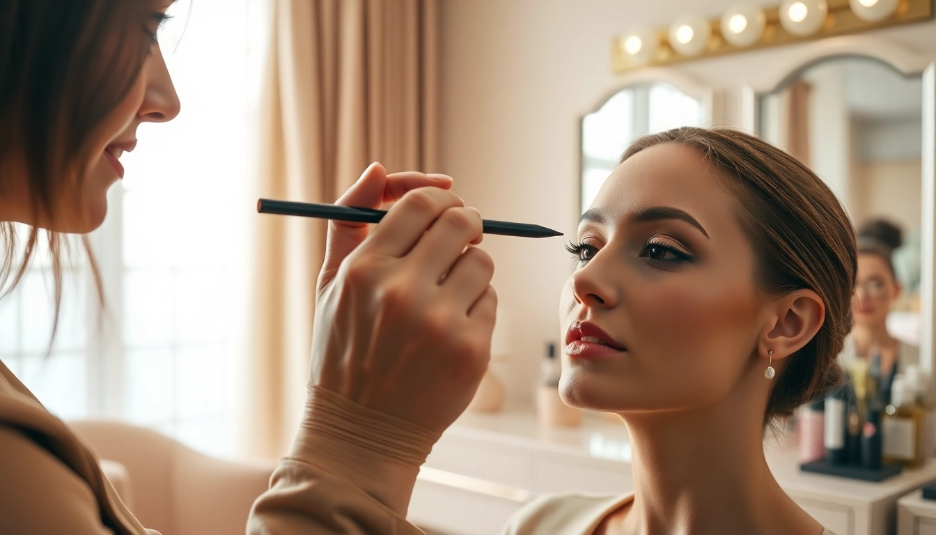 Apply eyebrow pencil light brown for flawless brow definition and a polished look.