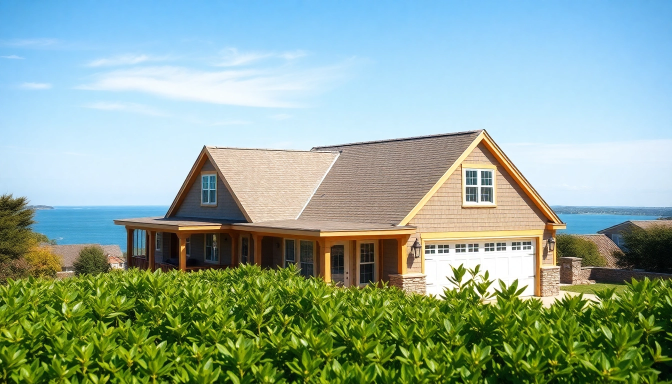 Add a beautifully designed cape cod home addition with a spacious garage in a natural coastal setting.