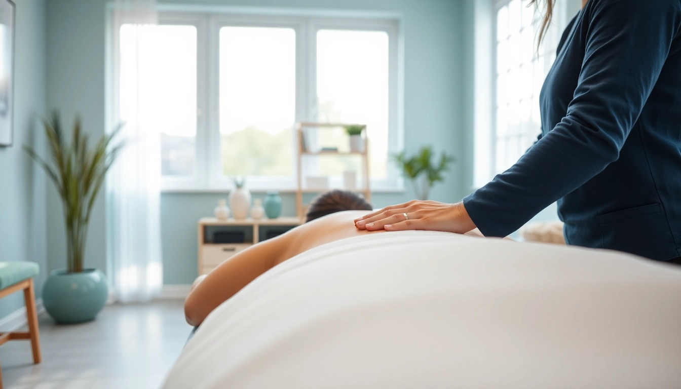 Experience the soothing griesbach massage techniques in a serene clinic environment.