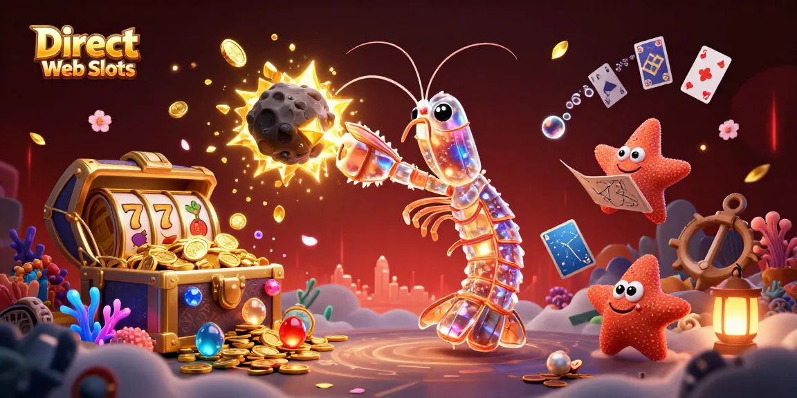 Experience exciting gameplay and big wins with Direct Web Slots in this vibrant 3D casino scene.