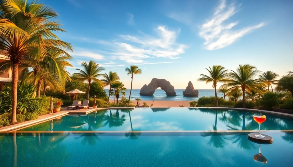 Enjoy breathtaking views of the Best resorts in Cabo San Lucas with their luxurious pools and vibrant sunsets.