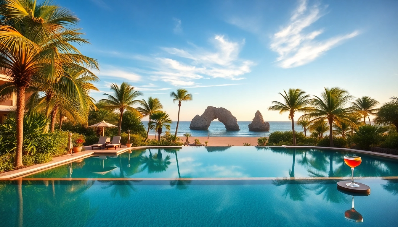 Enjoy breathtaking views of the Best resorts in Cabo San Lucas with their luxurious pools and vibrant sunsets.