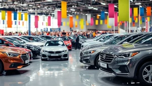 Visitors marvel at the latest innovations at Auto Cars Show with diverse vehicles on display.