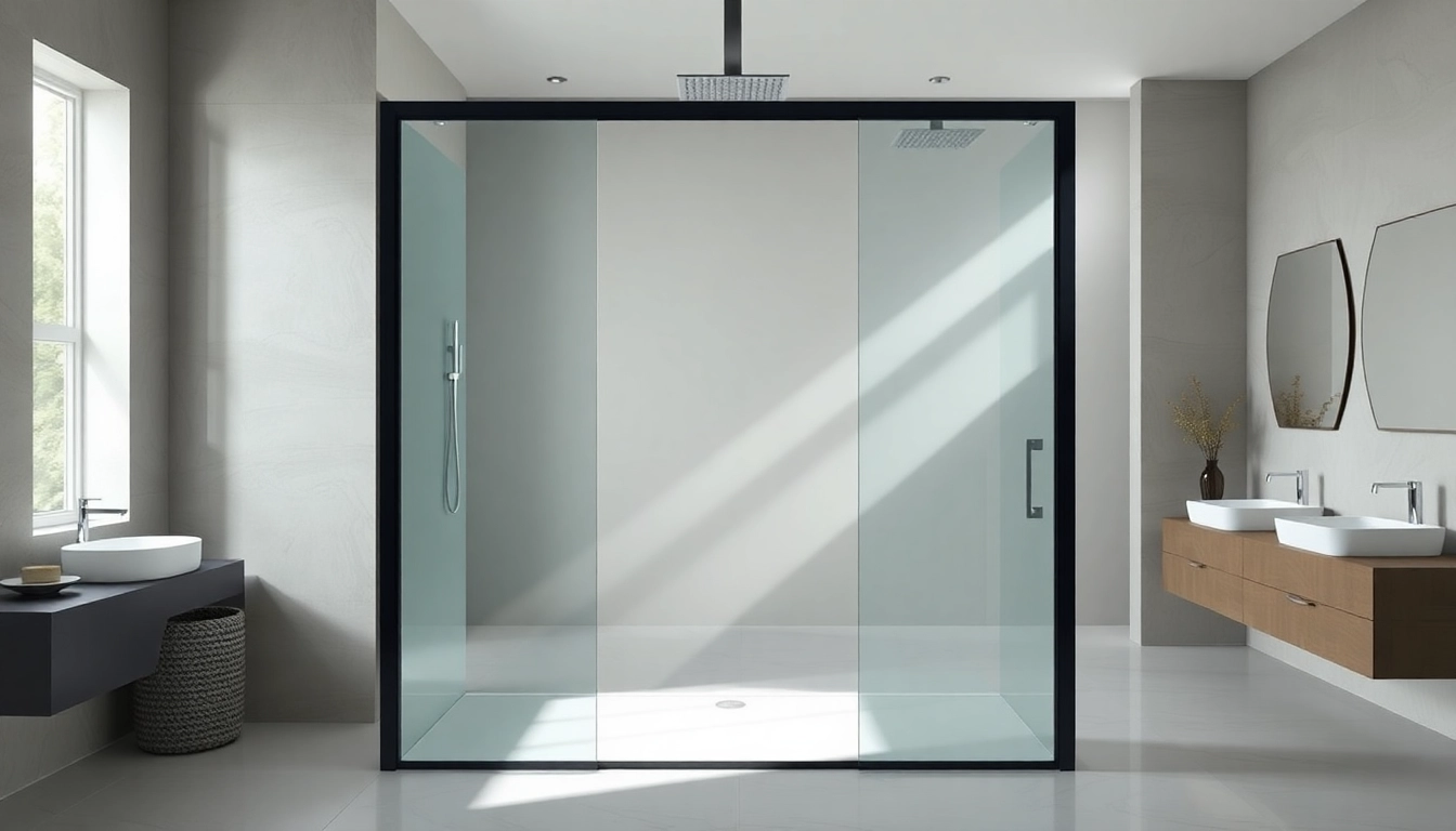 Admire paroi de douche 150x200 installée avec élégance dans une salle de bain moderne.