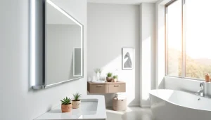 Verleihen Sie Ihrem Badezimmer einen modernen Look mit dem spiegelschrank led und stilvollem Design.