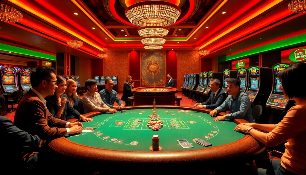 Experience the excitement of gaming at TA88 Casino with vibrant tables and thrilling action.