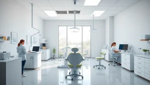Enhance dental practice management image showcasing an efficient and modern dental office setup.