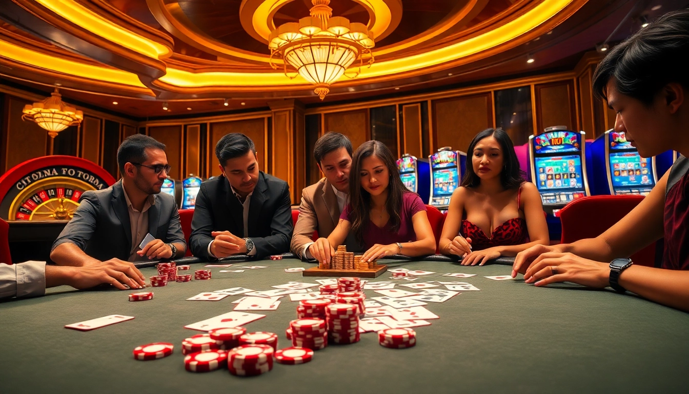 Experience the thrill of gambling at https://uu88.casa/ with vibrant poker chips and a roulette wheel.