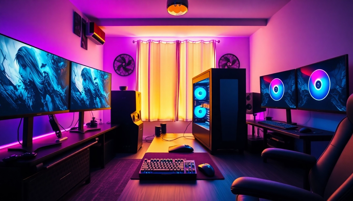 Stay updated with the latest developments in PC gaming news with a modern gaming setup.