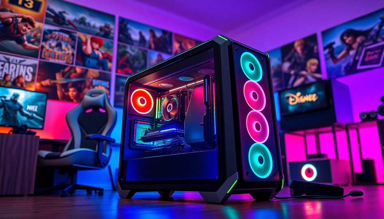 Engaging PC gaming news setup showcasing a high-end gaming PC and vibrant RGB lighting.