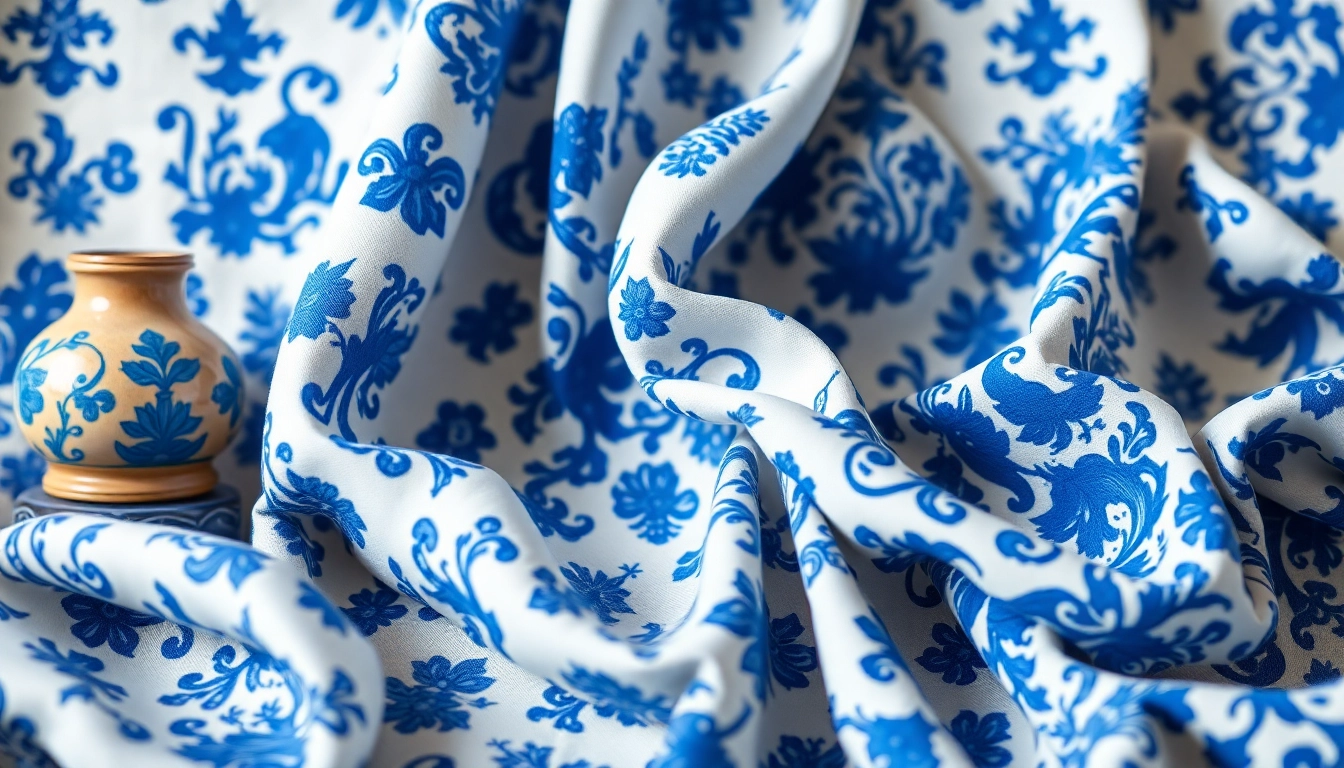 Verken de delftsblauwe stoffen collectie met prachtige patronen en texturen.