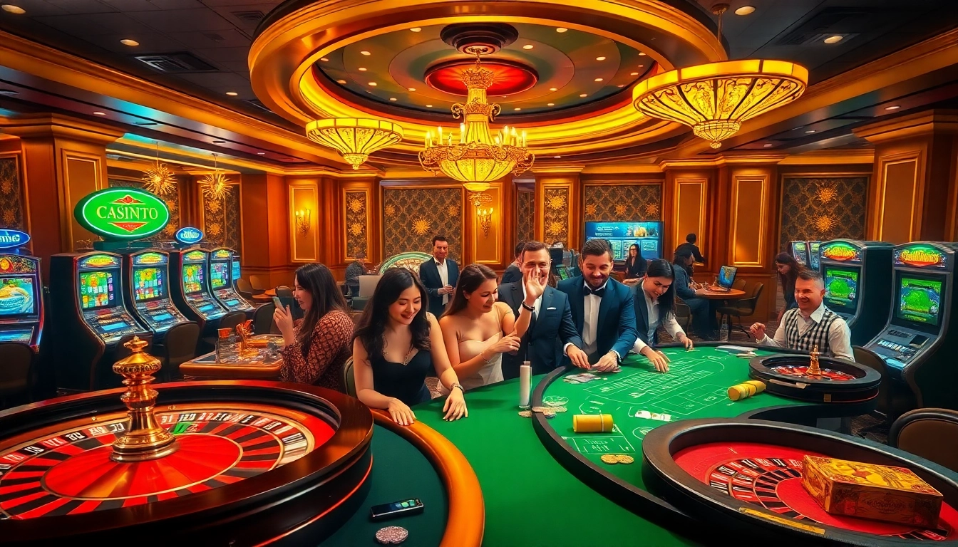 Viva emoção e adrenalina no 77qq Cassino, com mesas de jogo vibrantes e jogadores entusiasmados.