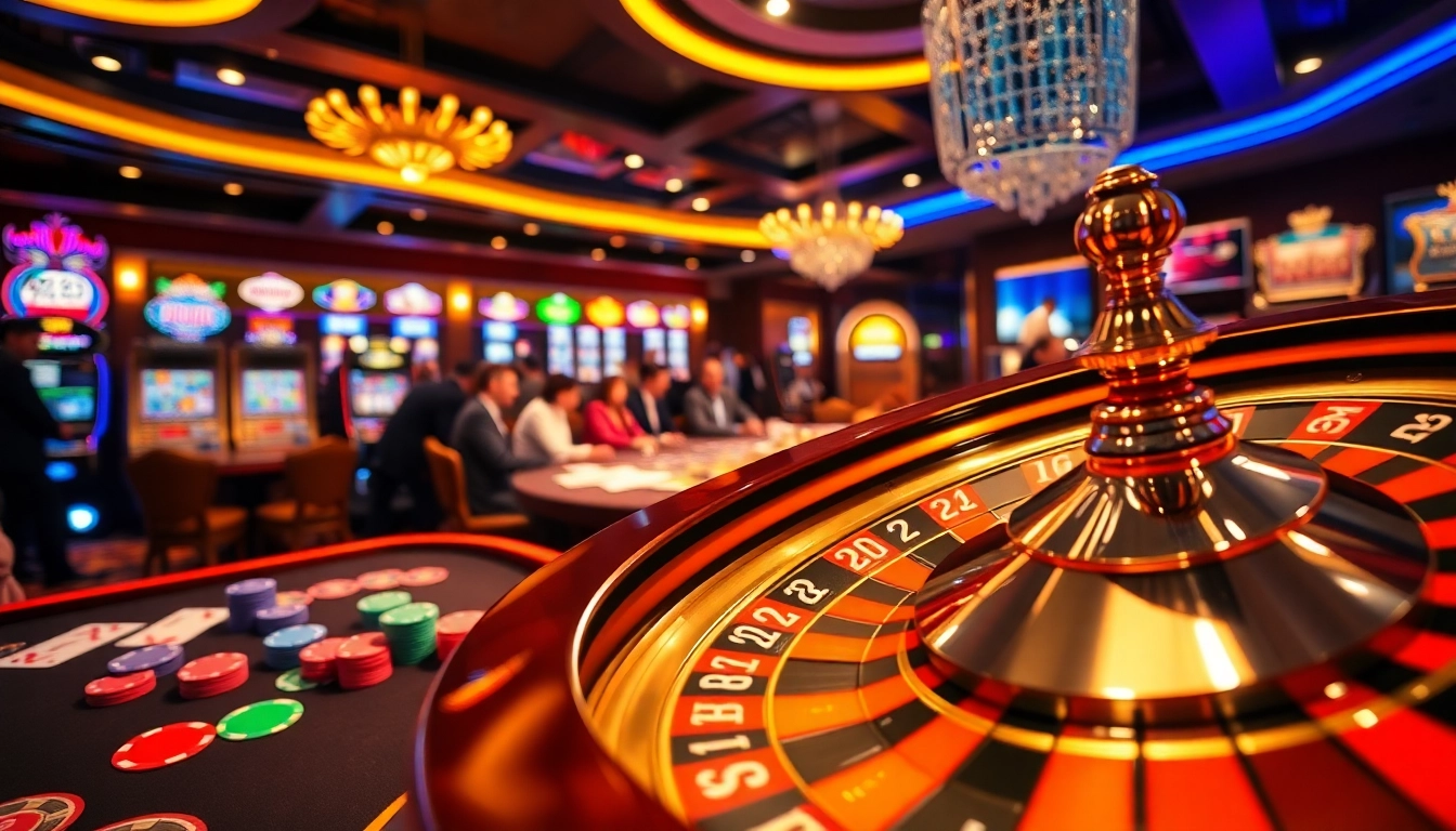 Engaging SHBET casino experience with players at a vibrant roulette table.