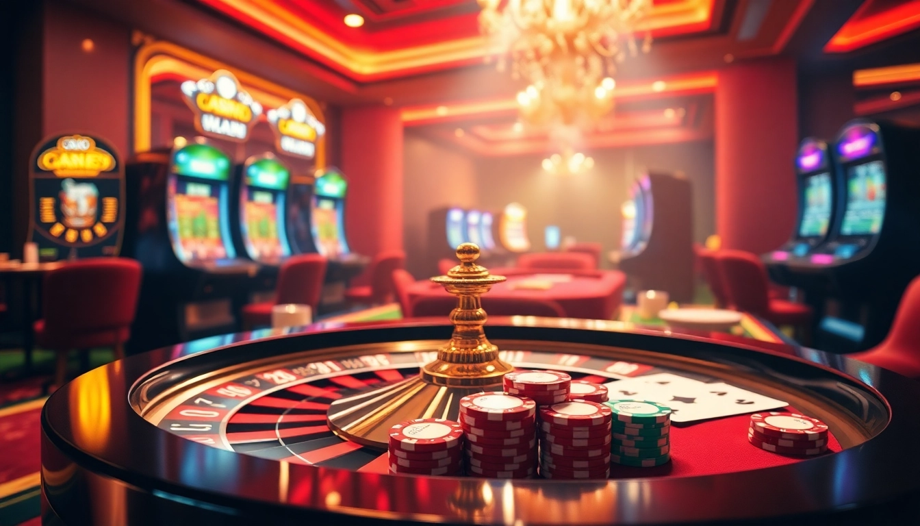 Découvrez l'excitation de jouer au casino en ligne français avec des roues de roulette vibrantes et des jetons de poker élégants.
