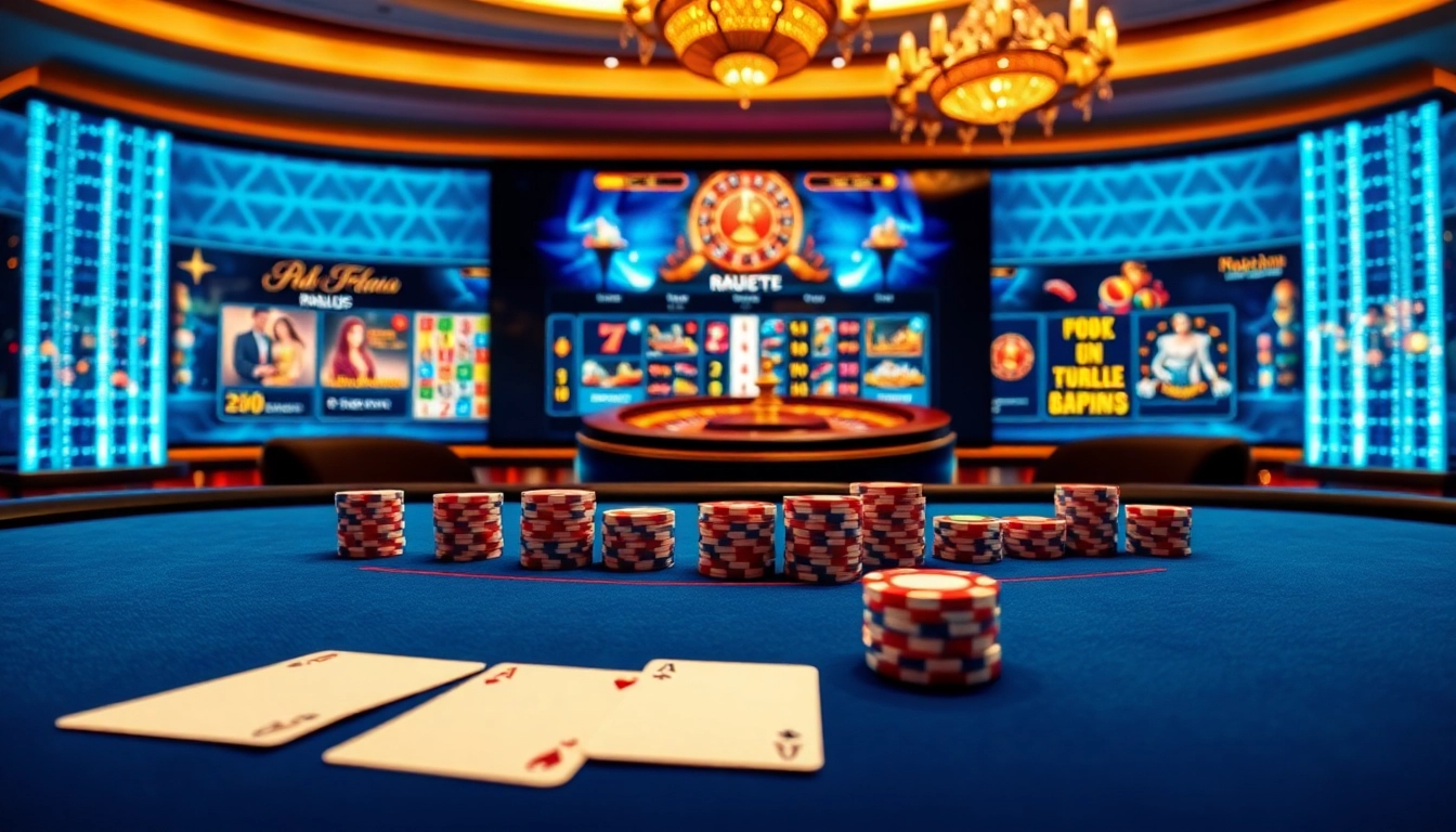 Vivez l'excitation des casinos en ligne français avec des tables de poker en ligne et des machines à sous numériques.