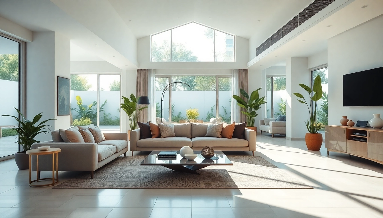 Embrace Seamless Living in a beautifully designed open space with natural light and vibrant greenery.
