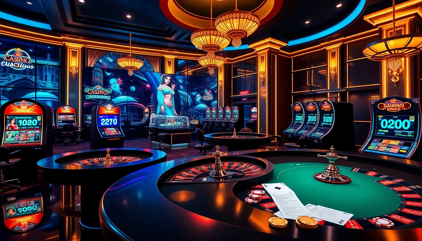 Découvrez l'excitation du casino en ligne français avec des éléments de jeu interactifs vibrants et des visuels luxueux.