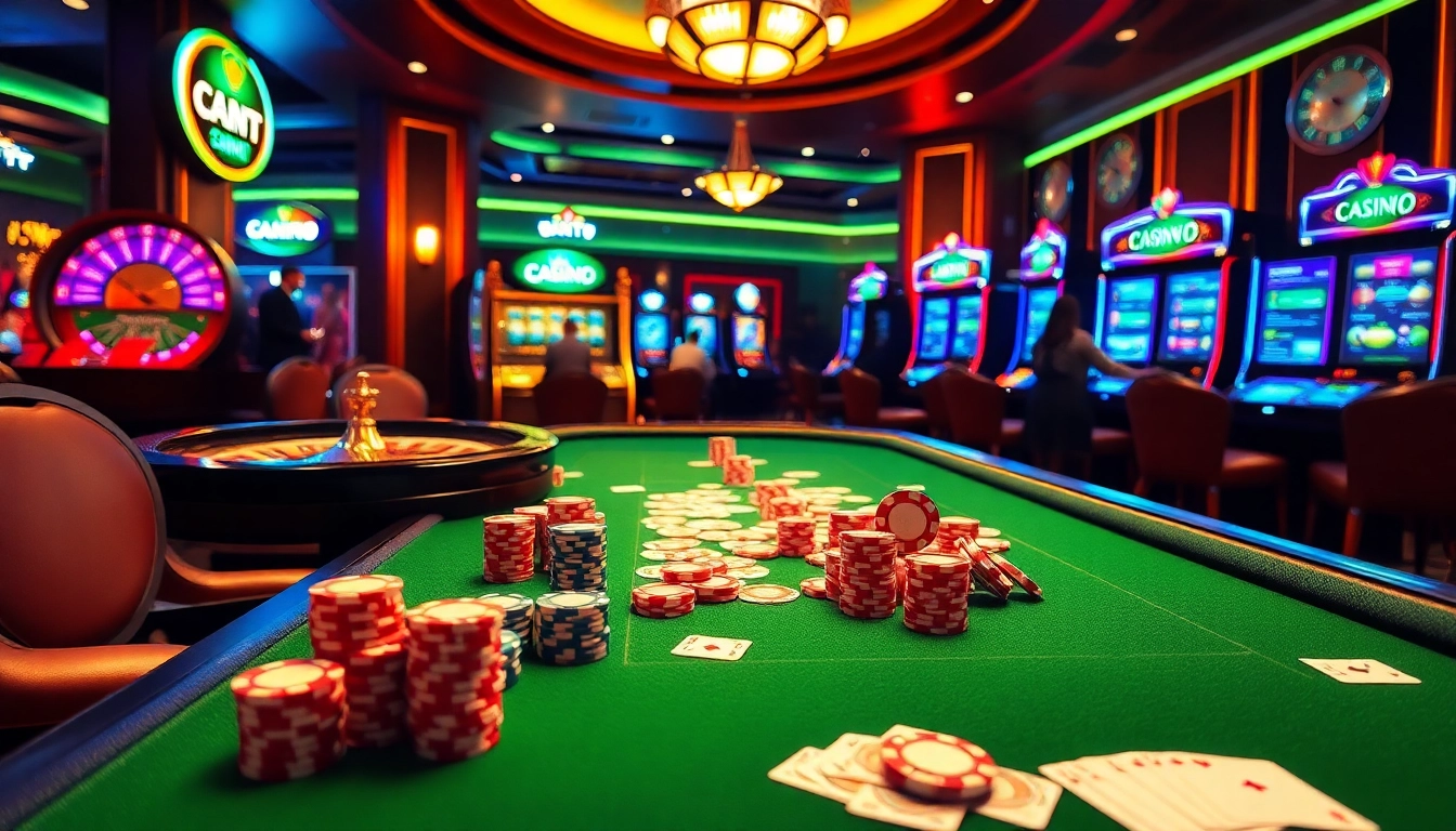 Découvrez le luxe du jeu dans un casino en ligne français avec des tables captivantes et des éléments de jeu vibrants.